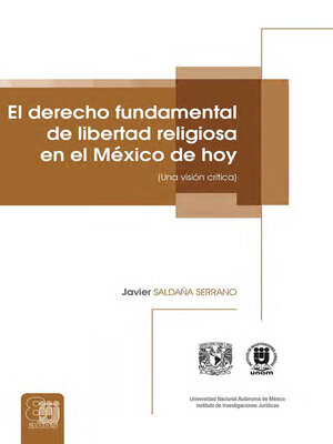 cover image of El derecho fundamental de libertad religiosa en el México de hoy (Una visión crítica)